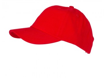 Myrtle Beach 6 panelen Heavy Brushed cap MB6223 signaalrood