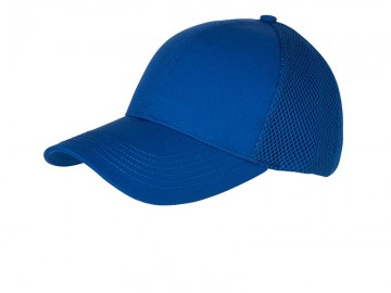 Myrtle Beach 6 panelen Air Mesh cap MB6216 koningsblauw