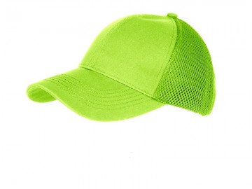 Myrtle Beach 6 panelen Air Mesh cap MB6216 neongroen