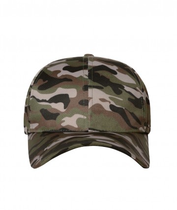 Myrtle Beach 6 panelen Camouflage cap MB6227 olijfgroen zwart