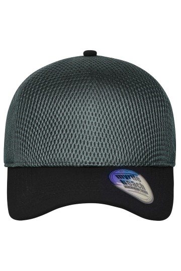 Myrtle Beach MB6233 Seamless Mesh Cap grafiet zwart