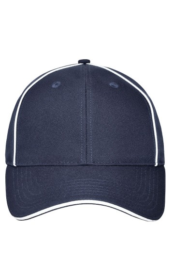 Myrtle Beach MB6234 6 panelen Workwear Cap marineblauw wit