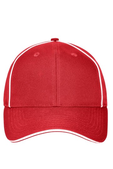 Myrtle Beach MB6234 6 panelen Workwear Cap rood wit