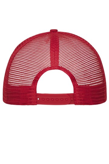 Myrtle Beach MB6240 6 panelen Flat Peak mesh cap rood achter