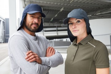 MB6243 Myrtle Beach 6 Panel cap met nekbescherming