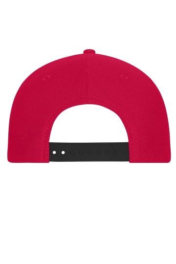 MB6246 Myrtle Beach 6 Panel Mesh Caprood zwart achter