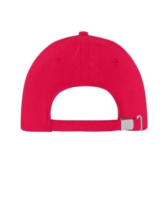 MB6245 Myrtle Beach 5 Panel Sports Cap rood zwart achter