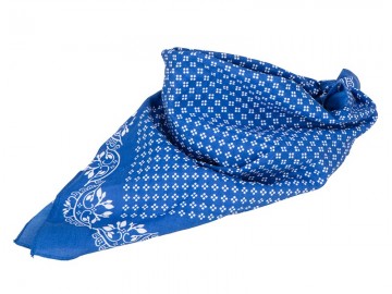 Myrtle Beach traditionele bandana MB6400 koningsblauw wit