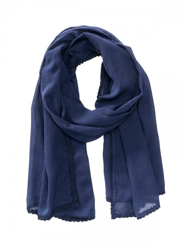 Myrtle Beach Katoenen sjaal MB6404 marineblauw