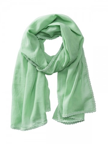Myrtle Beach Katoenen sjaal MB6404 zachtgroen
