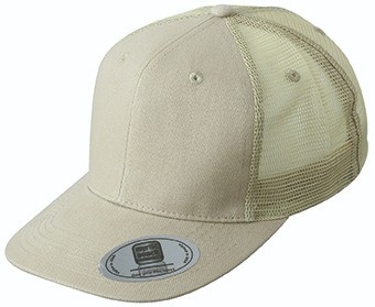 Myrtle Beach 6 panelen Flat Peak cap MB6509 khaki