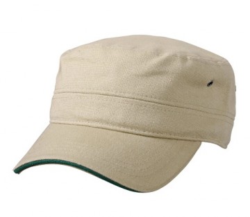 Myrtle Beach Military Sandwich cap MB6555 khaki donkergroen