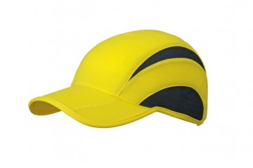 Myrtle Beach 5 panelen Sport cap MB6580 citroengeel ijzergrijs