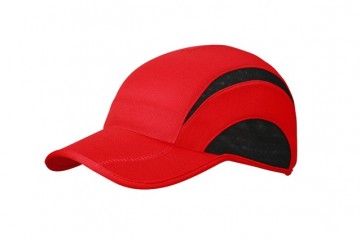 Myrtle Beach 5 panelen Sport cap MB6580 tomaatrood zwart