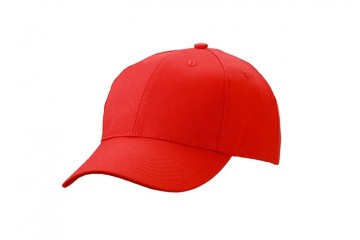 Myrtle Beach 6 panelen werk cap MB6621 rood