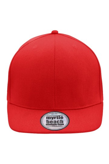 Myrtle Beach 6 panelen Pro cap style MB6634 rood