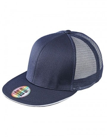 Myrtle Beach 6 panelen Pro cap mesh MB6635 marineblauw wit