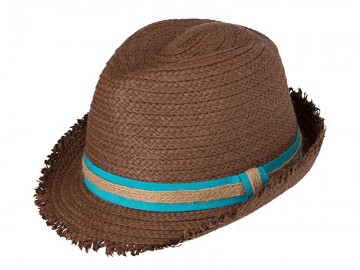 Myrtle Beach Trendy zomerhoed MB6703 nougat turkooise