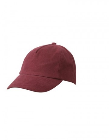 Myrtle Beach 5 panelen Kids cap MB7010 bourgognerood
