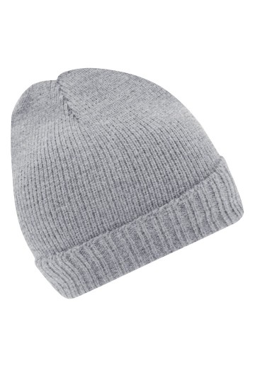 Myrtle Beach Basic gebreide beanie MB7111 lichtgrijsmelange