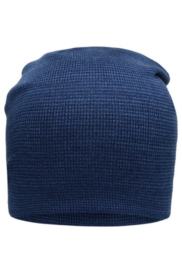 Myrtle Beach Casual lange Beanie MB7118 denim marineblauw
