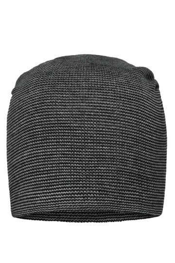 Myrtle Beach Casual lange Beanie MB7118 zilver zwart