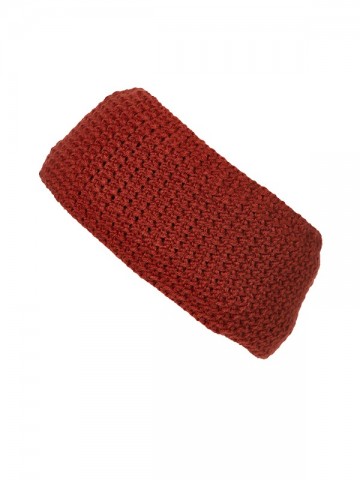 Myrtle Beach fijn gehaakte hoofdband MB7119 verbrand oranje