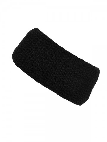 Myrtle Beach fijn gehaakte hoofdband MB7119 zwart