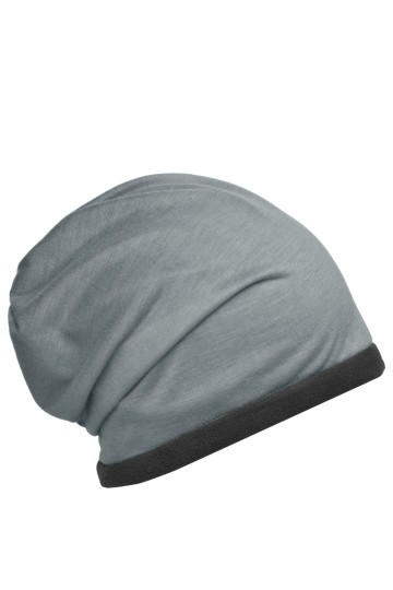 Myrtle Beach Fleece beanie MB7131 heathergrijs carbon