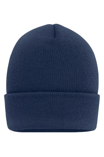 MB7139 Myrtle Beach Beanie met hoge rand marineblauw