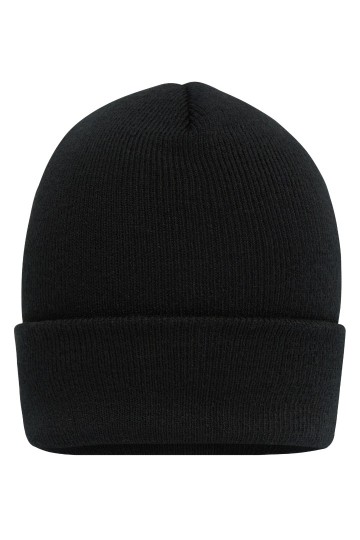 MB7139 Myrtle Beach Beanie met hoge rand zwart