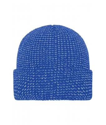 MB7142 Myrtle Beach Reflecterende Winter Beanie koningsblauw