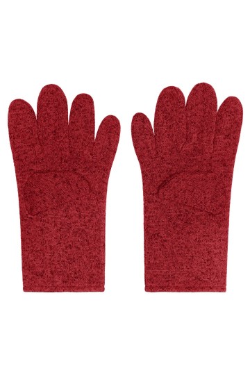 MB7402 Myrtle Beach Fleece handschoenen rood melange