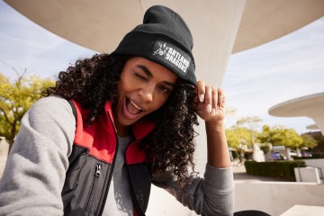 MB7403 Myrtle Beach gebreide beanie met patch