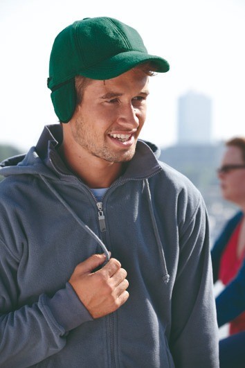 Myrtle Beach 6 panelen fleece pet met oorkleppen MB7510