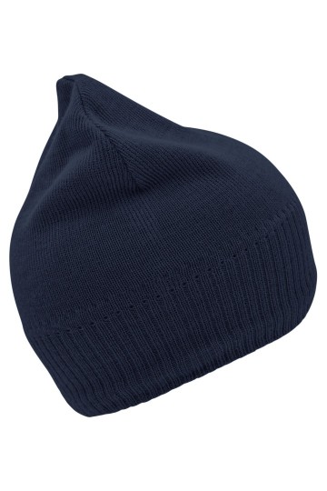 Myrtle Beach gebreide beanie met fleece inzet MB7925 marineblauw