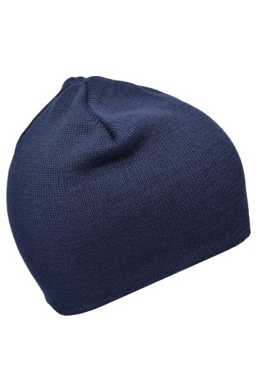 Myrtle Beach katoenen beanie MB7926 marineblauw