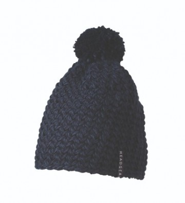 Myrtle Beach Unicolor gehaakte muts met pompoen MB7939 marineblauw