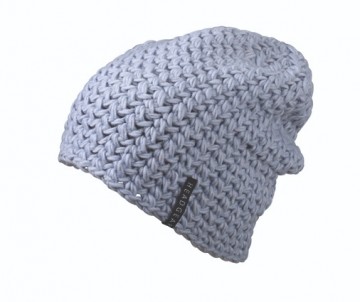 Myrtle Beach casual gehaakte muts MB7941 zilver