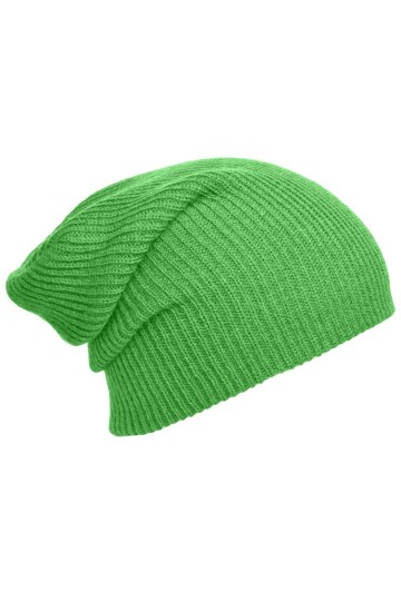 Myrtle Beach gebreide lange beanie MB7955 limoengroen