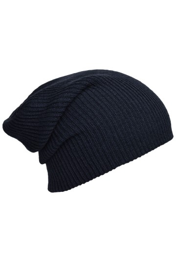 Myrtle Beach gebreide lange beanie MB7955 marineblauw