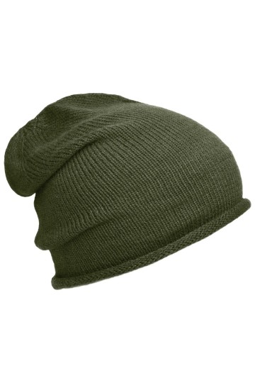 Myrtle Beach Roll-up beanie MB7990 donkerolijfgroen