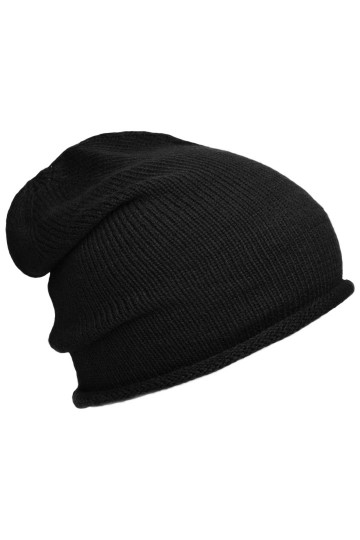 Myrtle Beach Roll-up beanie MB7990 zwart