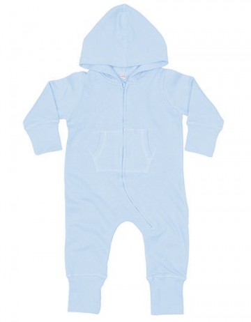 BZ25 Babybugz Baby All-in-One speelpakje met kap dusty blauw