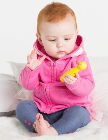 BZ32 Babybugz Baby sweater met kap