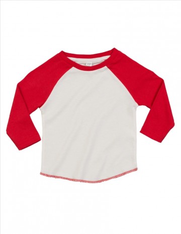 BZ43 Mantis Superstar Baseball T-shirt wit/rood