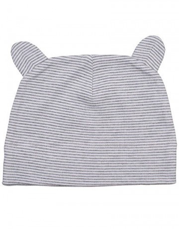 MBZ51 Babybugz muts met oren wit heathergrijs