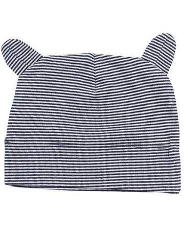 MBZ51 Babybugz muts met oren wit marineblauw