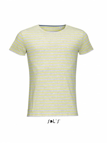 01398 Sol's Miles heren Trendy gestreept T-shirt