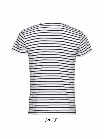 01398 Sol's Miles heren Trendy gestreept T-shirt